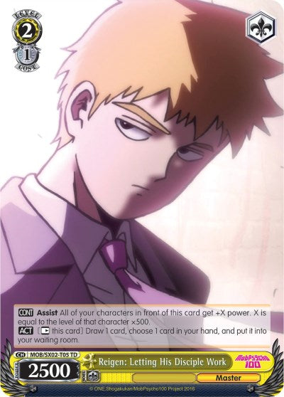 Image of Reigen: Letting His Disciple Work (MOB/SX02-T05 TD) [Mob Psycho 100]