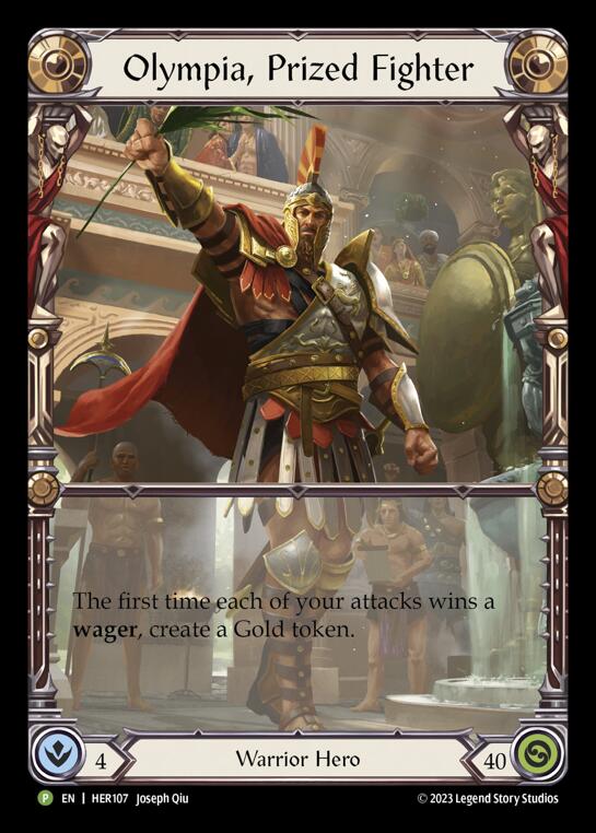 Image of Olympia, Prized Fighter [HER107] (Promo)  Rainbow Foil