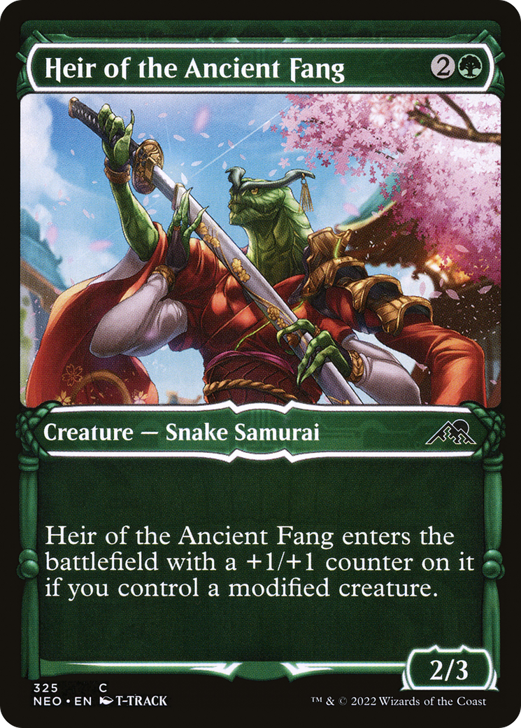 Image of Heir of the Ancient Fang (Showcase Samurai) [Kamigawa: Neon Dynasty]