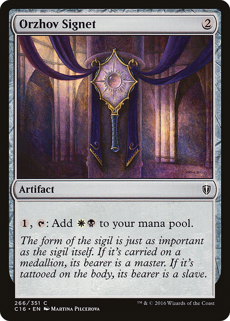 Image of Orzhov Signet [Commander 2016]