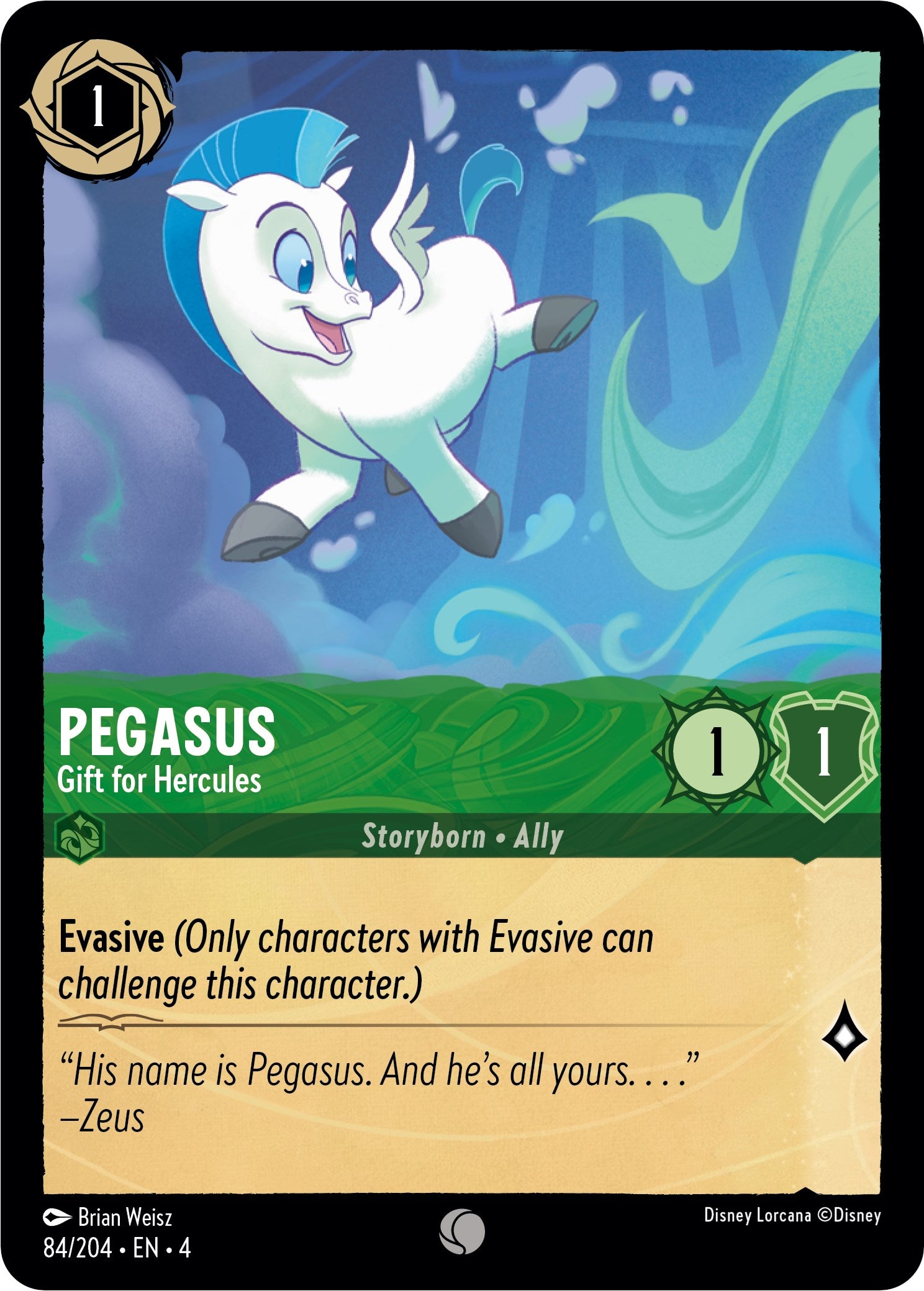 Image of Pegasus - Gift for Hercules (84/204) [Ursula's Return]