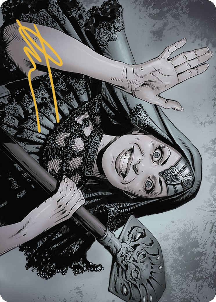 Image of Gisa, the Hellraiser Art Card (Gold-Stamped Signature) [Outlaws of Thunder Junction Art Series]