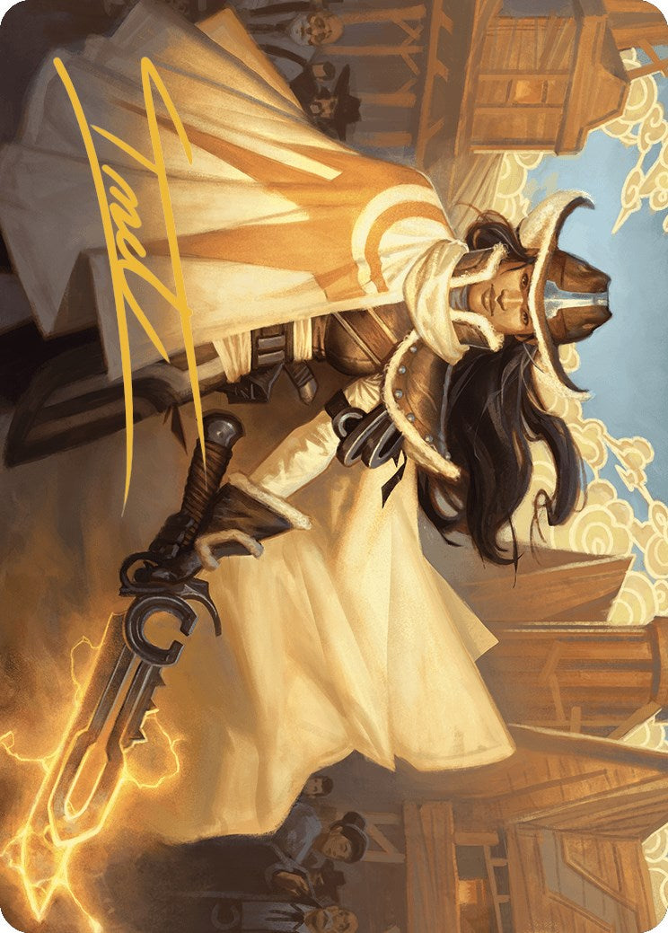 Image of Omenport Vigilante Art Card (Gold-Stamped Signature) [Outlaws of Thunder Junction Art Series]