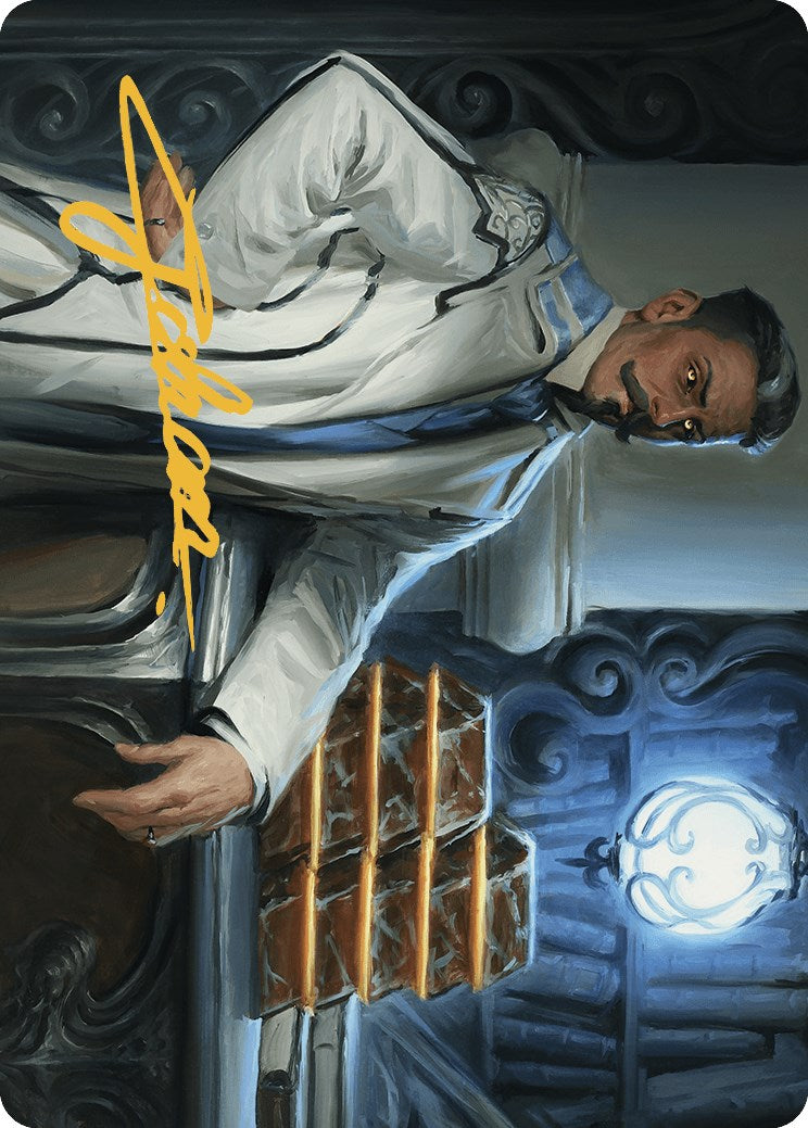 Image of Baron Bertram Graywater Art Card (Gold-Stamped Signature) [Outlaws of Thunder Junction Art Series]