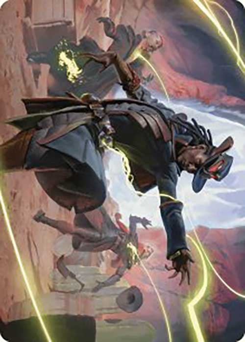 Image of Lilah, Undefeated Slickshot Art Card [Outlaws of Thunder Junction Art Series]