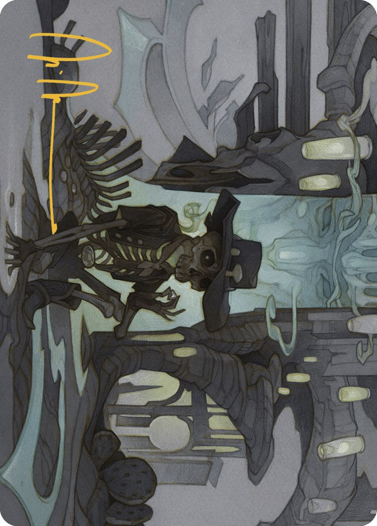 Image of Tinybones Joins Up Art Card (Gold-Stamped Signature) [Outlaws of Thunder Junction Art Series]