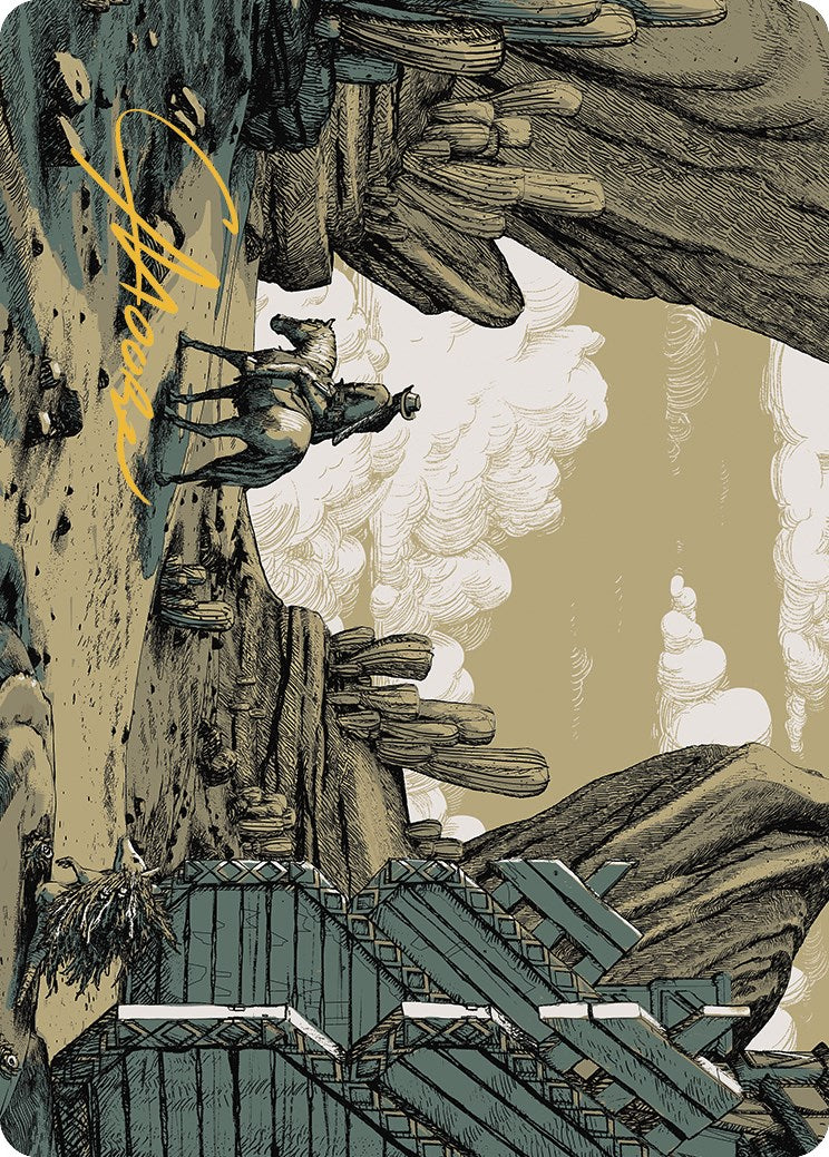 Image of Path to Exile Art Card (Gold-Stamped Signature) [Outlaws of Thunder Junction Art Series]