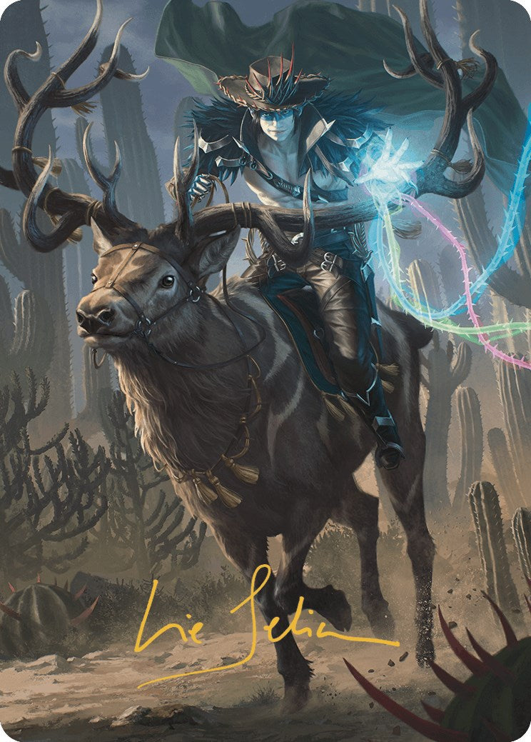 Image of Oko, the Ringleader Art Card (54/54) (Gold-Stamped Signature) [Outlaws of Thunder Junction Art Series]