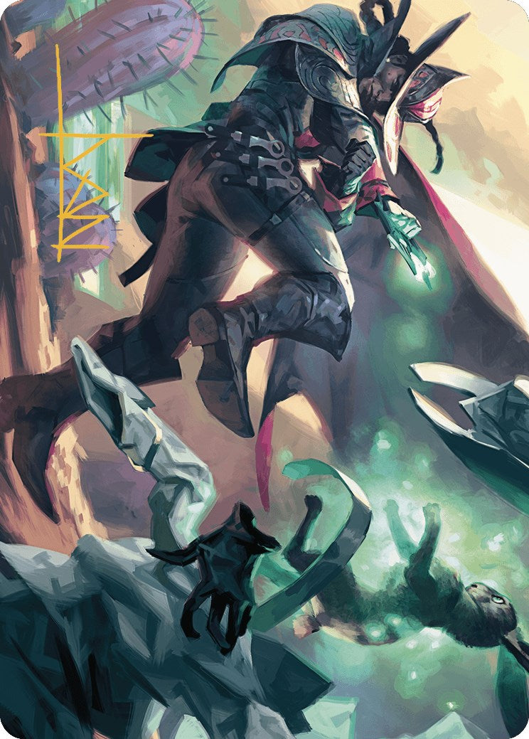 Image of Metamorphic Blast Art Card (Gold-Stamped Signature) [Outlaws of Thunder Junction Art Series]