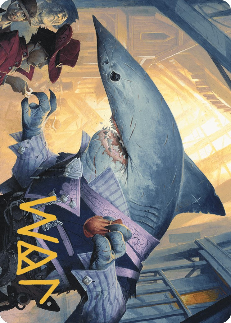 Image of Loan Shark Art Card (Gold-Stamped Signature) [Outlaws of Thunder Junction Art Series]
