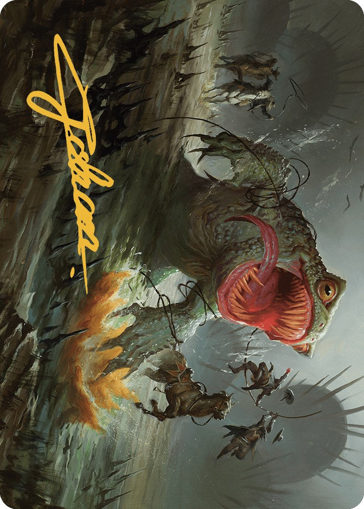 Image of The Gitrog, Ravenous Ride Art Card (Gold-Stamped Signature) [Outlaws of Thunder Junction Art Series]