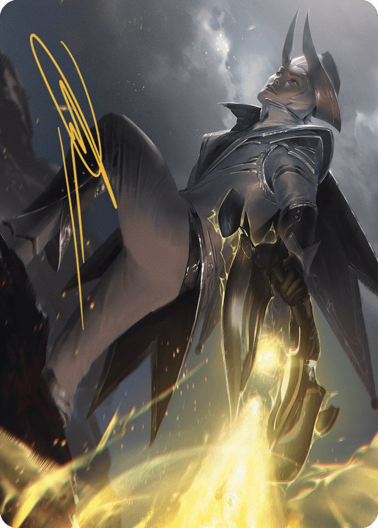 Image of Ruthless Lawbringer Art Card (Gold-Stamped Signature) [Outlaws of Thunder Junction Art Series]