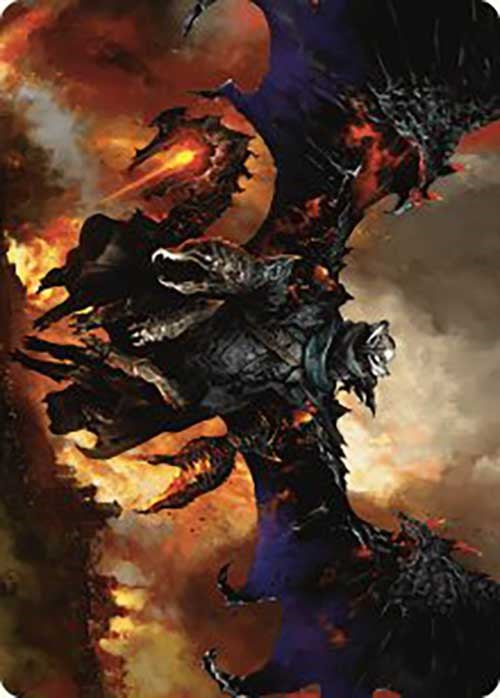 Image of Akul the Unrepentant Art Card [Outlaws of Thunder Junction Art Series]
