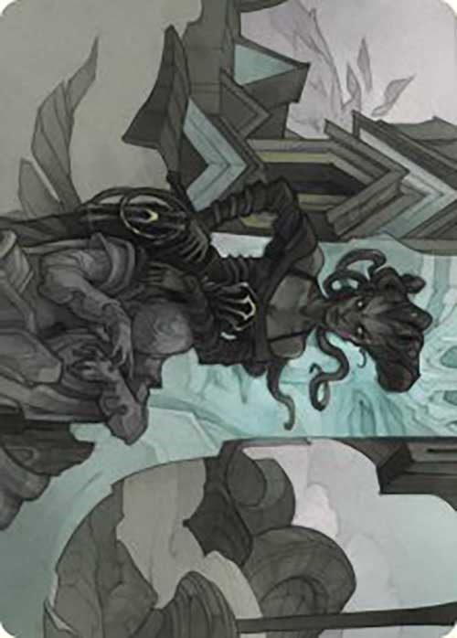 Image of Vraska Joins Up Art Card [Outlaws of Thunder Junction Art Series]
