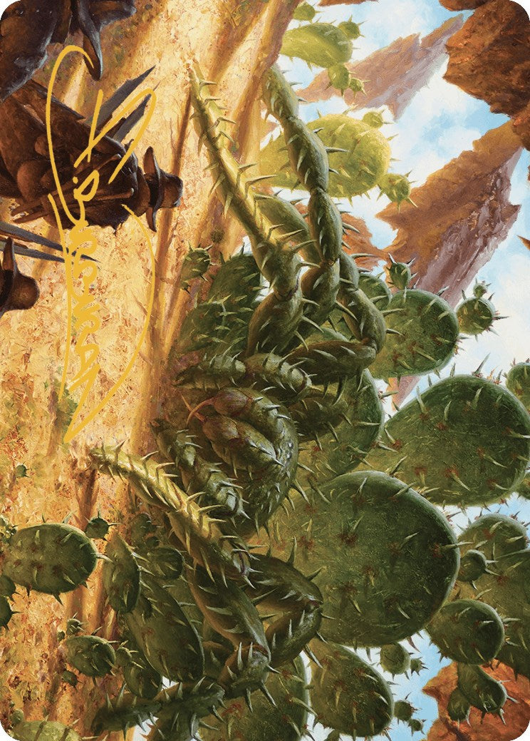 Image of Cactarantula Art Card (Gold-Stamped Signature) [Outlaws of Thunder Junction Art Series]