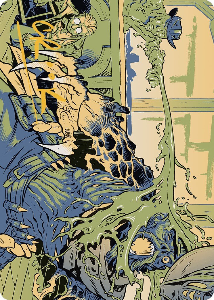 Image of Voidslime Art Card (Gold-Stamped Signature) [Outlaws of Thunder Junction Art Series]