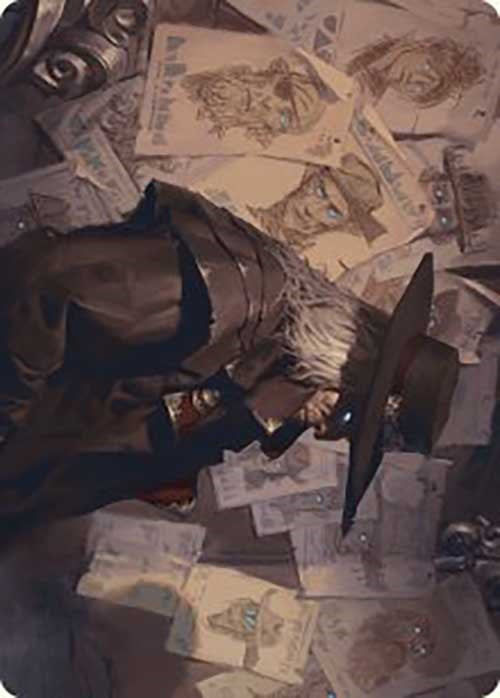 Image of Lazav, Familiar Stranger Art Card [Outlaws of Thunder Junction Art Series]