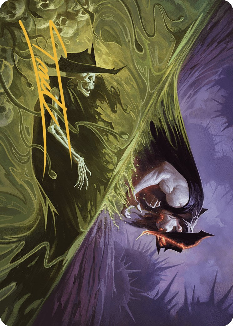 Image of Pillage the Bog Art Card (Gold-Stamped Signature) [Outlaws of Thunder Junction Art Series]