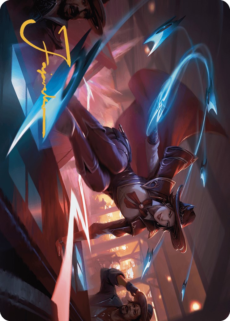 Image of Slick Sequence Art Card (Gold-Stamped Signature) [Outlaws of Thunder Junction Art Series]