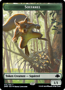 Image of Elephant // Squirrel Double-Sided Token [Dominaria Remastered Tokens]