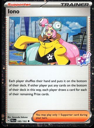 Image of Iono (185/193) (Cosmo Foil) [Scarlet & Violet: Paldea Evolved]