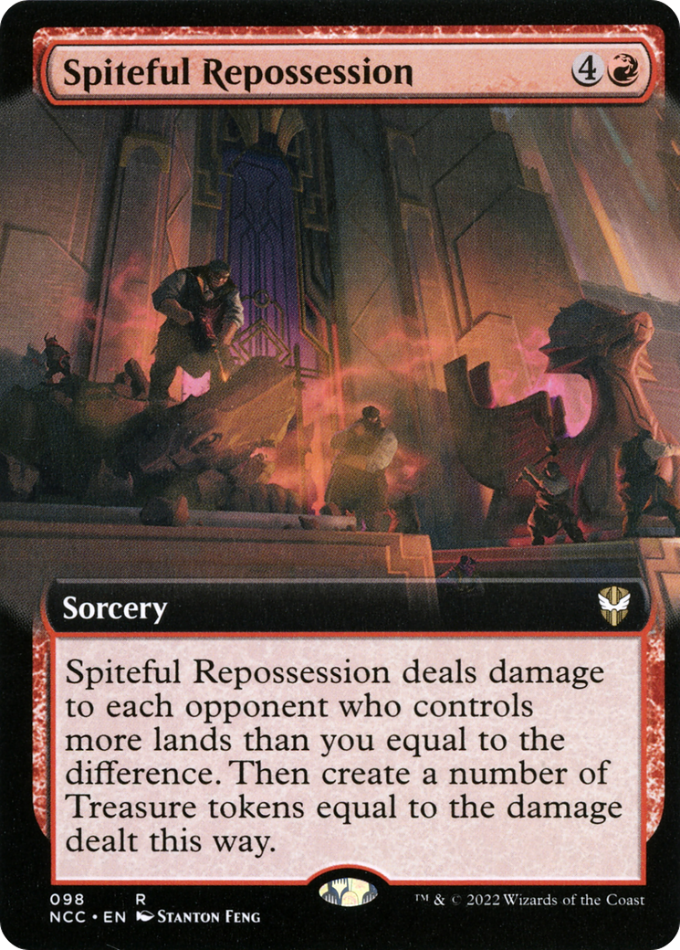 Image of Spiteful Repossession (Extended Art) [Streets of New Capenna Commander]