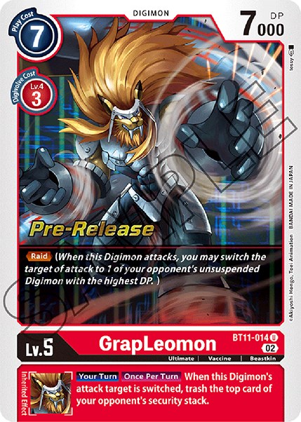 Image of GrapLeomon [BT11-014] [Dimensional Phase Pre-Release Promos]