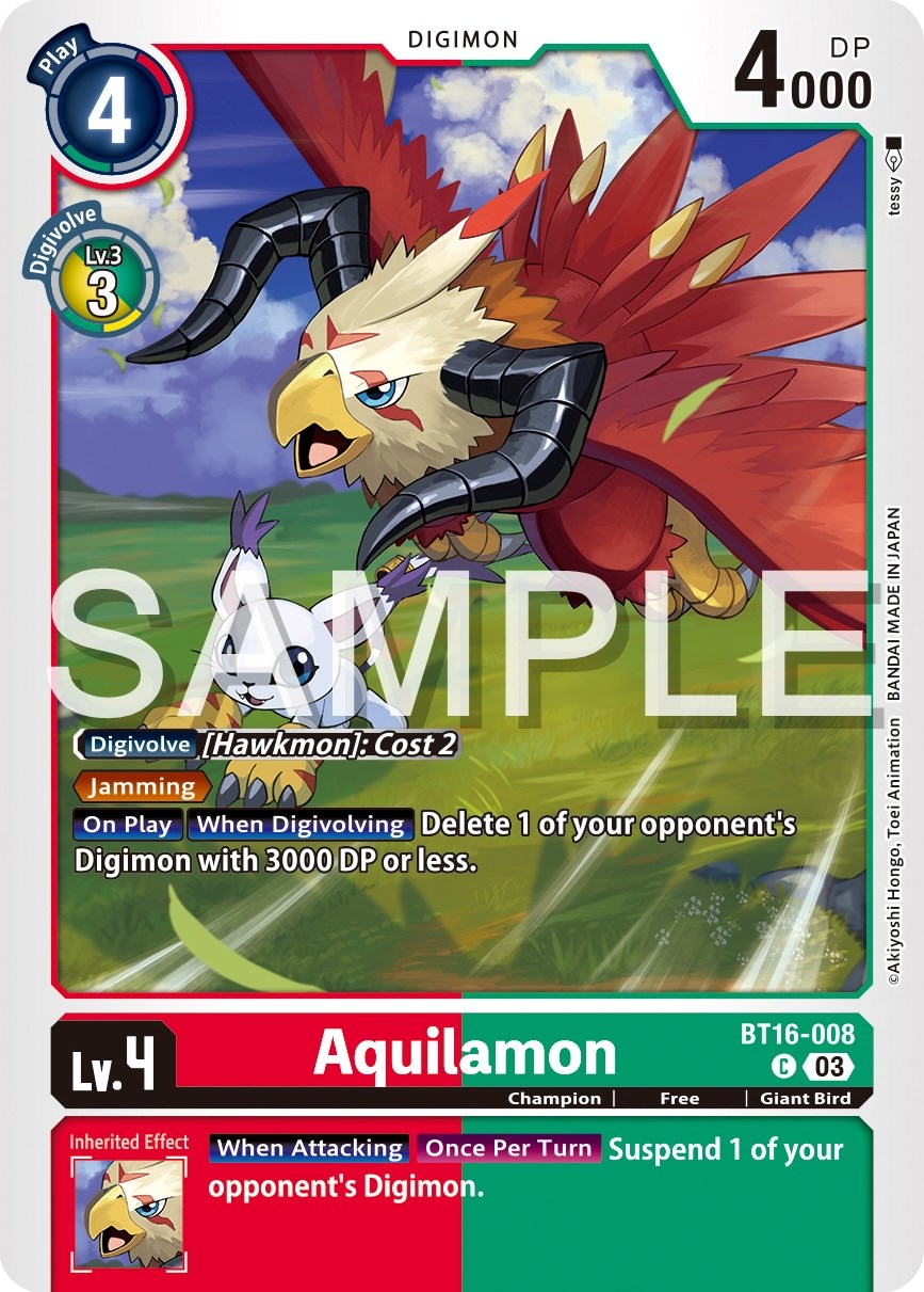 Image of Aquilamon [BT16-008] [Beginning Observer]