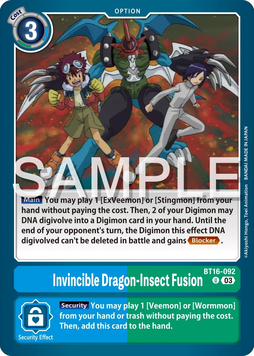 Image of Invincible Dragon-Insect Fusion [BT16-092] [Beginning Observer]