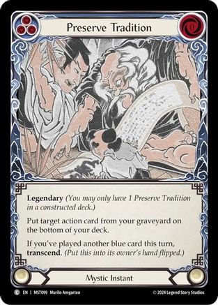 Image of Perserve Tradition [MST099] (Part the Mistveil)