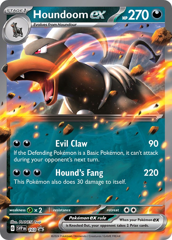 Image of Houndoom ex (103) [Scarlet & Violet: Black Star Promos]