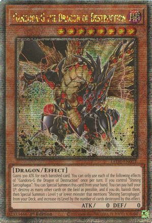 Image of Gandora-G the Dragon of Destruction [LEDE-EN001] Quarter Century Secret Rare