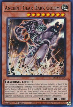 Image of Ancient Gear Dark Golem [LEDE-EN006] Super Rare