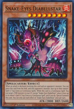Image of Snake-Eyes Diabellstar [LEDE-EN011] Ultra Rare