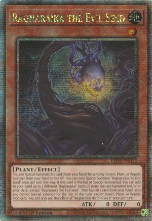 Image of Ragnaraika the Evil Seed [LEDE-EN013] Quarter Century Secret Rare