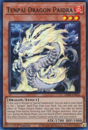 Image of Tenpai Dragon Paidra [LEDE-EN016] Super Rare