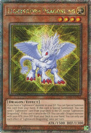 Image of Lightsworn Dragonling (Quarter Century Secret Rare) [LEDE-EN023] Quarter Century Secret Rare