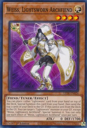 Image of Weiss, Lightsworn Archfiend [LEDE-EN024] Common