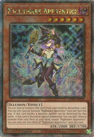 Image of Nightmare Apprentice (Quarter Century Secret Rare) [LEDE-EN029] Quarter Century Secret Rare