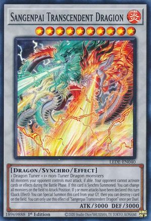Image of Sangenpai Transcendent Dragion [LEDE-EN040] Super Rare