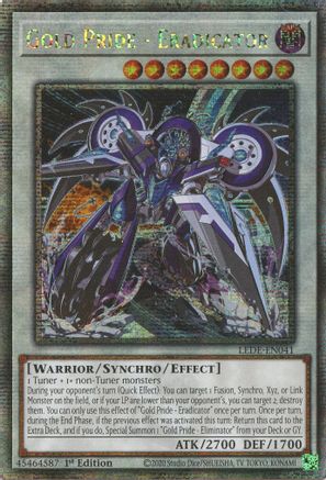 Image of Gold Pride - Eradicator (Quarter Century Secret Rare) [LEDE-EN041] Quarter Century Secret Rare