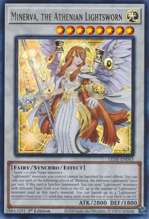 Image of Minerva, the Athenian Lightsworn [LEDE-EN043] Ultra Rare