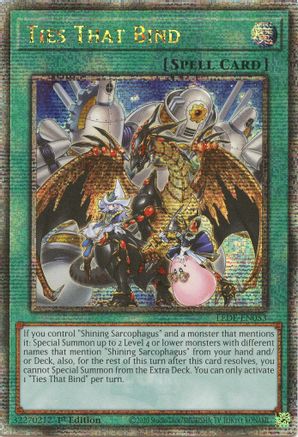 Image of Ties That Bind (Quarter Century Secret Rare) [LEDE-EN053] Quarter Century Secret Rare