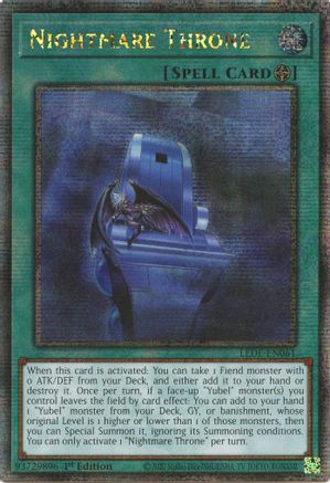 Image of Nightmare Throne (Quarter Century Secret Rare) [LEDE-EN061] Quarter Century Secret Rare