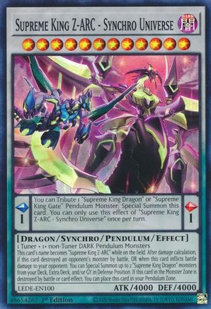 Image of Supreme King Z-ARC - Synchro Universe [LEDE-EN100] Super Rare