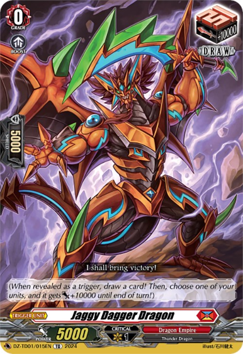 Image of Jaggy Dagger Dragon (DZ-TD01/015EN) [Start Up Trial Deck: Dragon Empire]