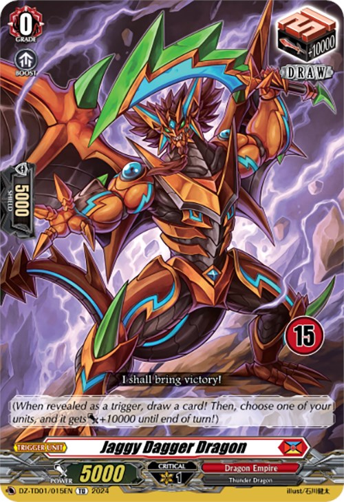 Image of Jaggy Dagger Dragon (15) (DZ-TD01/015EN) [Start Up Trial Deck: Dragon Empire]
