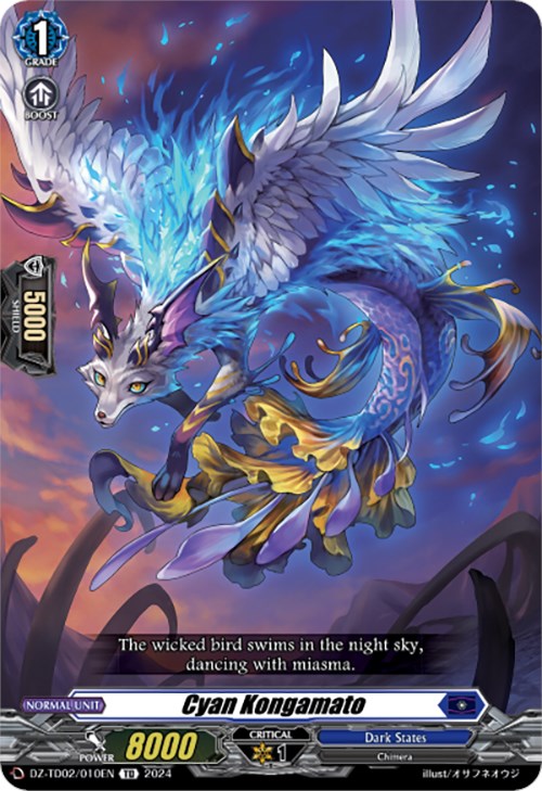 Image of Cyan Kongamato (DZ-TD02/010EN) [Start Up Trial Deck: Dark States]