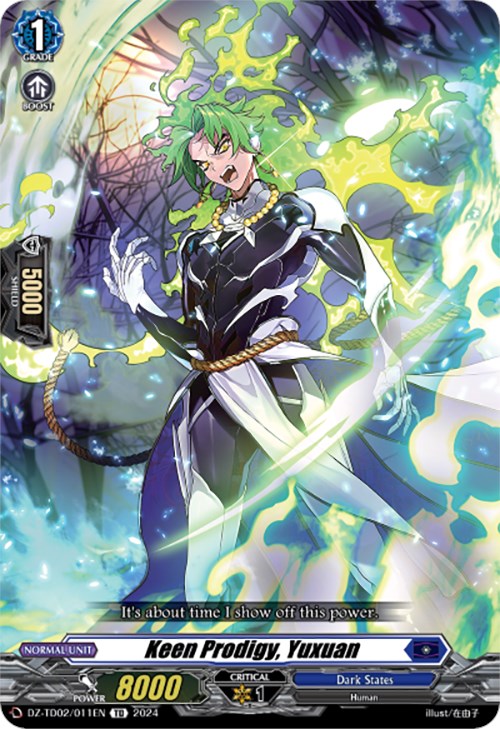 Image of Keen Prodigy, Yuxuan (DZ-TD02/011EN) [Start Up Trial Deck: Dark States]