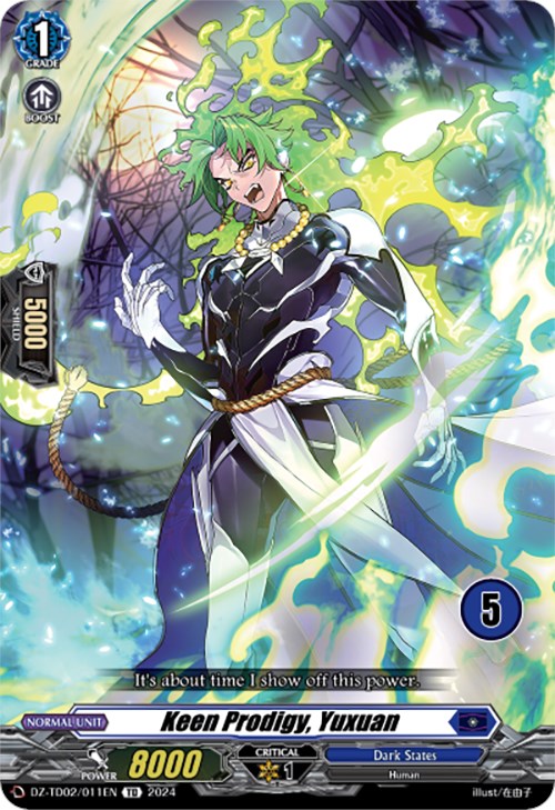 Image of Keen Prodigy, Yuxuan (5) (DZ-TD02/011EN) [Start Up Trial Deck: Dark States]